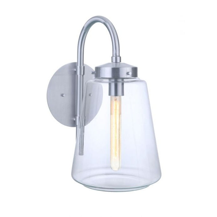 Craftmade - ZA3824-SA - One Light Outdoor Wall Mount - Laclede - Satin Aluminum