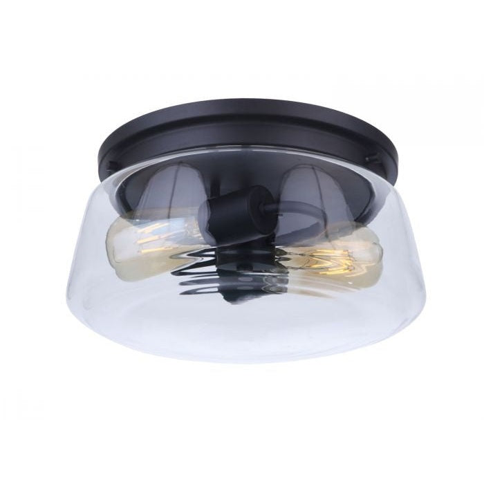 Craftmade - ZA3837-MN - Two Light Outdoor Flush Mount - Laclede - Midnight
