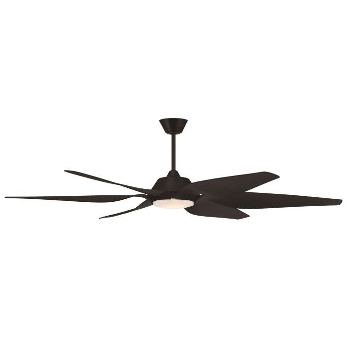 Craftmade - ZOM66FB6 - 66"Ceiling Fan - Zoom - Flat Black