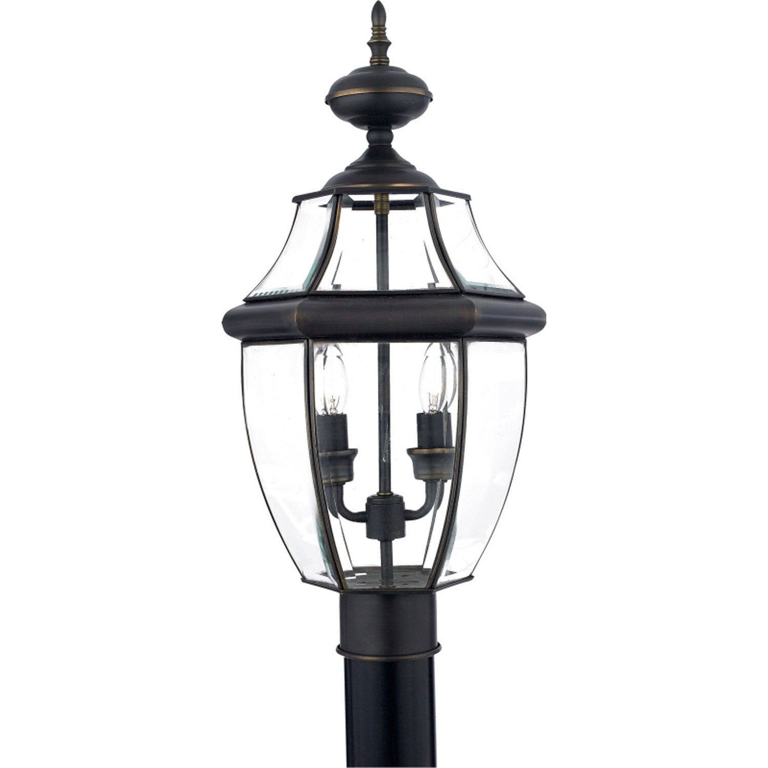 Quoizel - NY9042Z - Two Light Outdoor Post Mount - Newbury - Medici Bronze