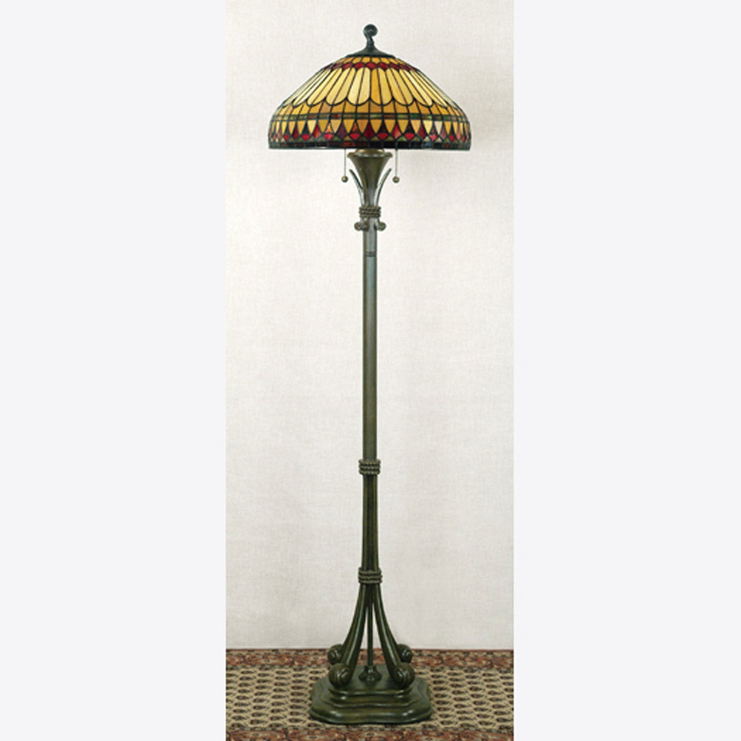 Quoizel - TF9320BB - Two Light Floor Lamp - West End - Brushed Bullion