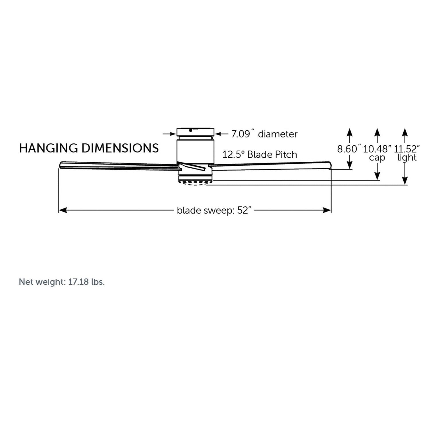 Fanimation - FPS8553BS - 52"Ceiling Fan - Kwartet - Brushed Satin Brass