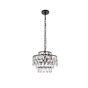 Elegant Lighting - 1102D14BK - Three Light Pendant - Mila - Black