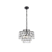 Elegant Lighting - 1102D16BK - Three Light Pendant - Mila - Black