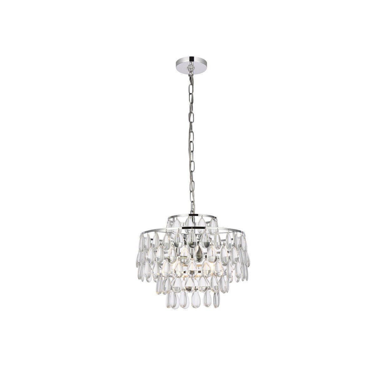 Elegant Lighting - 1102D16C - Three Light Pendant - Mila - Chrome
