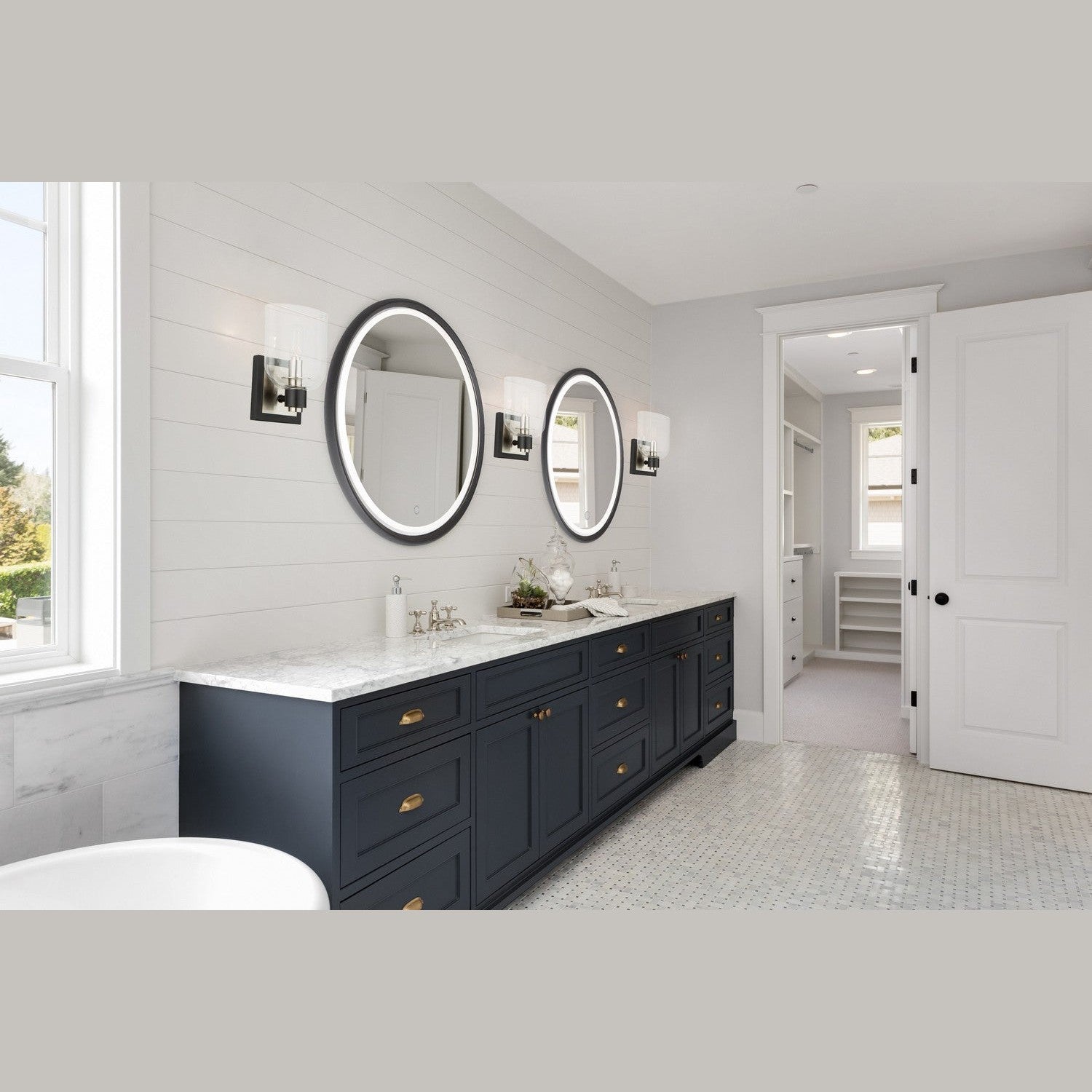Artcraft - AC11691NB - One Light Vanity - Lyndon - Black and Brushed Nickel