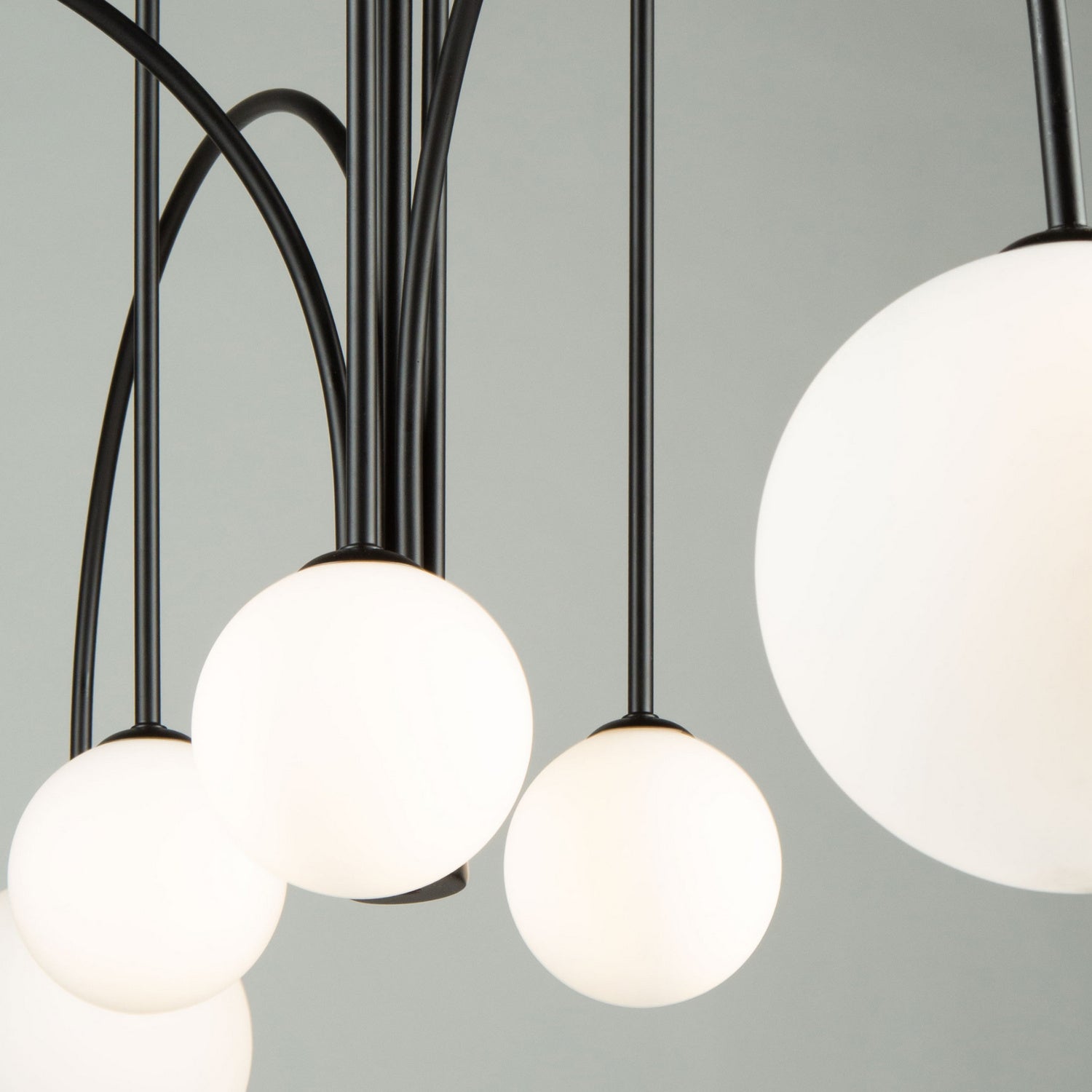 Artcraft - AC6656BK - LED Chandelier - Comet - Semi Matte Black