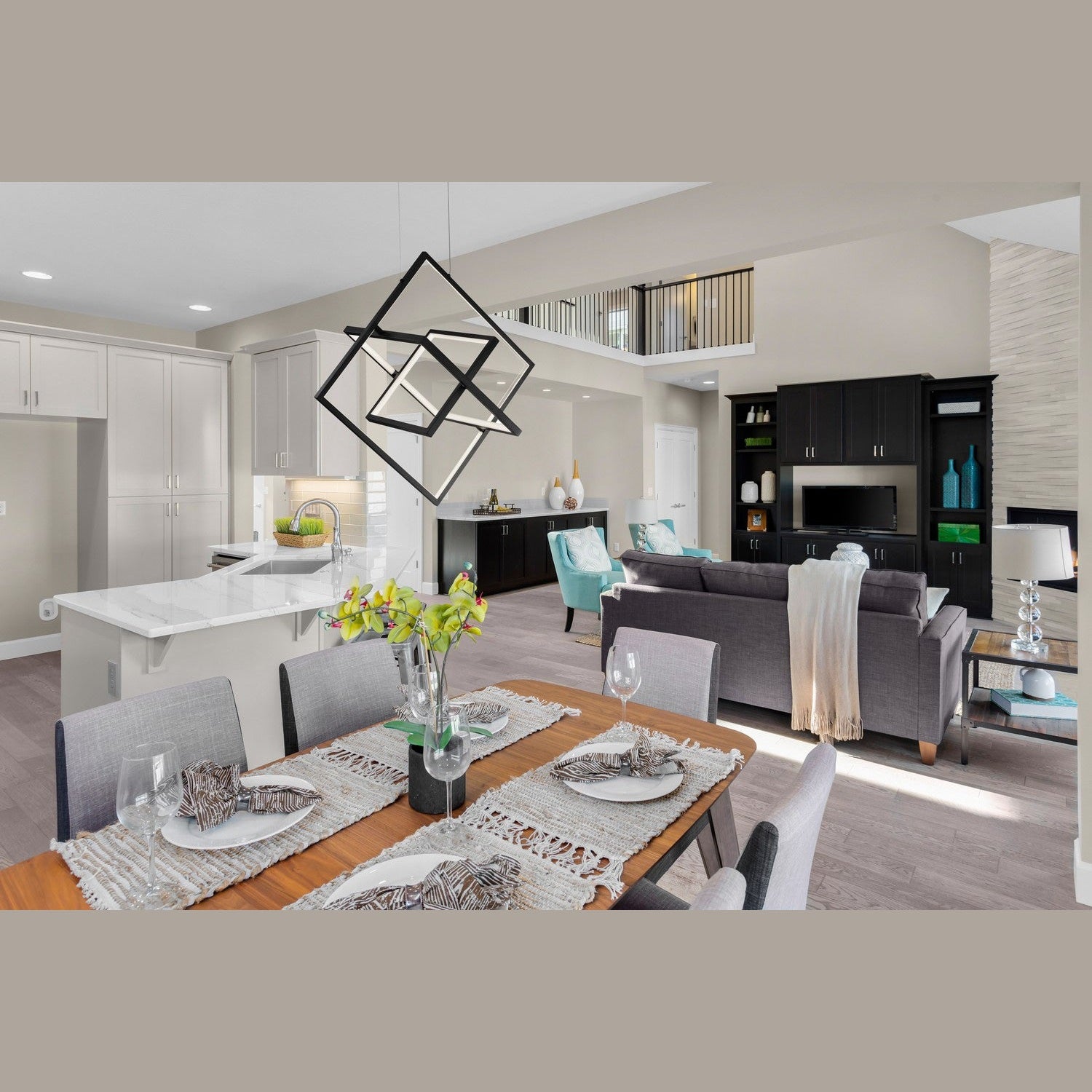 Artcraft - AC7628BK - LED Pendant - Graymar - Black