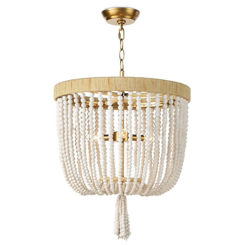 Regina Andrew - 16-1222WT - Three Light Chandelier - Milos - White