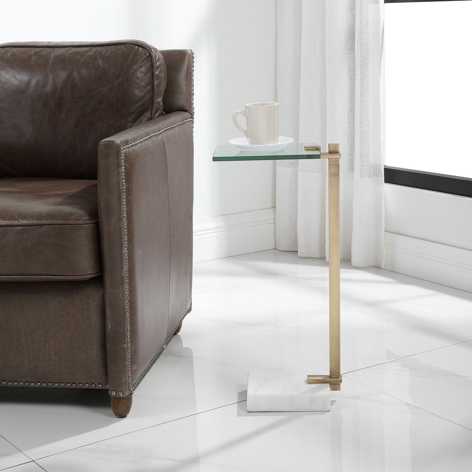 Uttermost - 25136 - Accent Table - Butler - Brushed Brass
