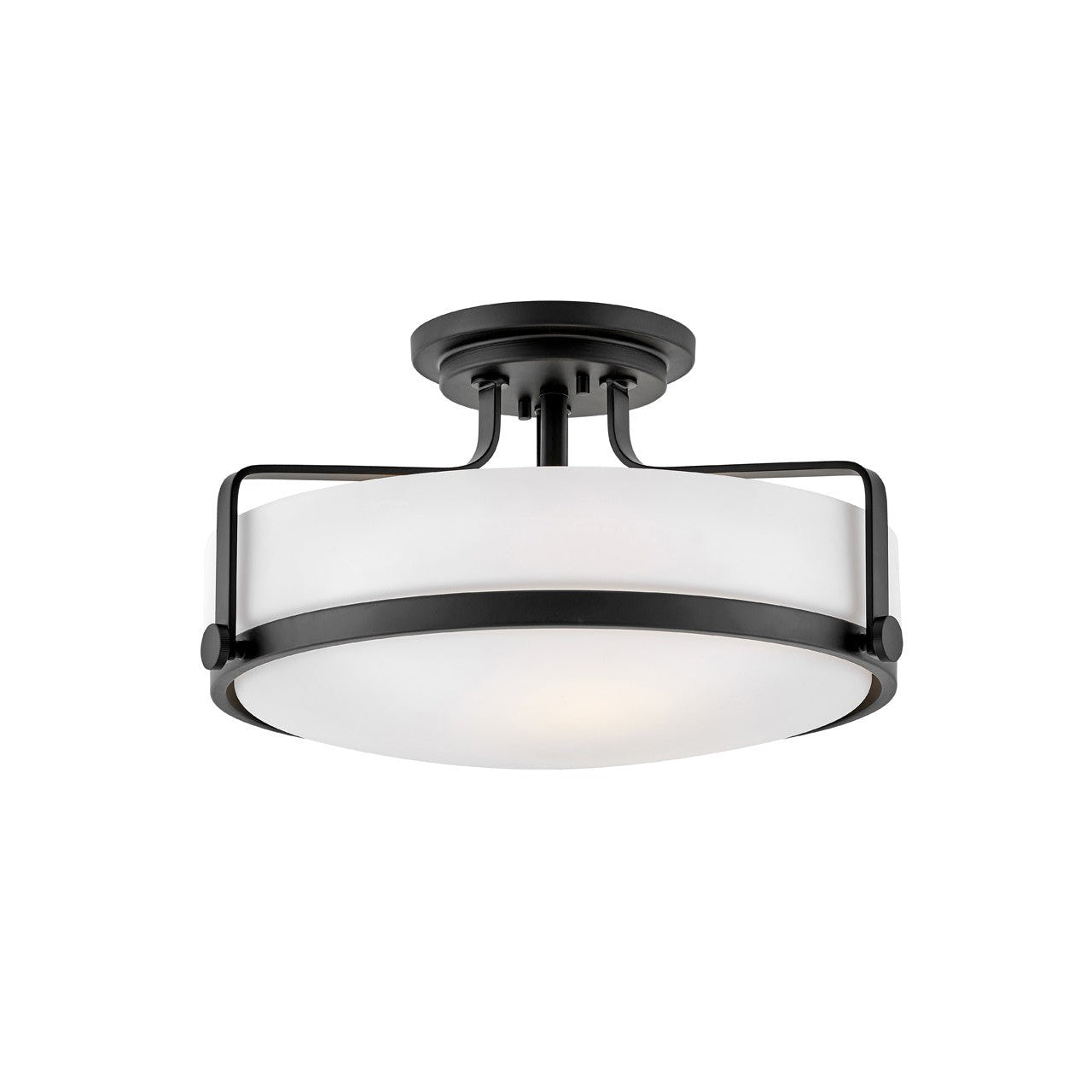 Hinkley - 3643BK - LED Semi-Flush Mount - Harper - Black