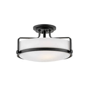Hinkley - 3643BK - LED Semi-Flush Mount - Harper - Black