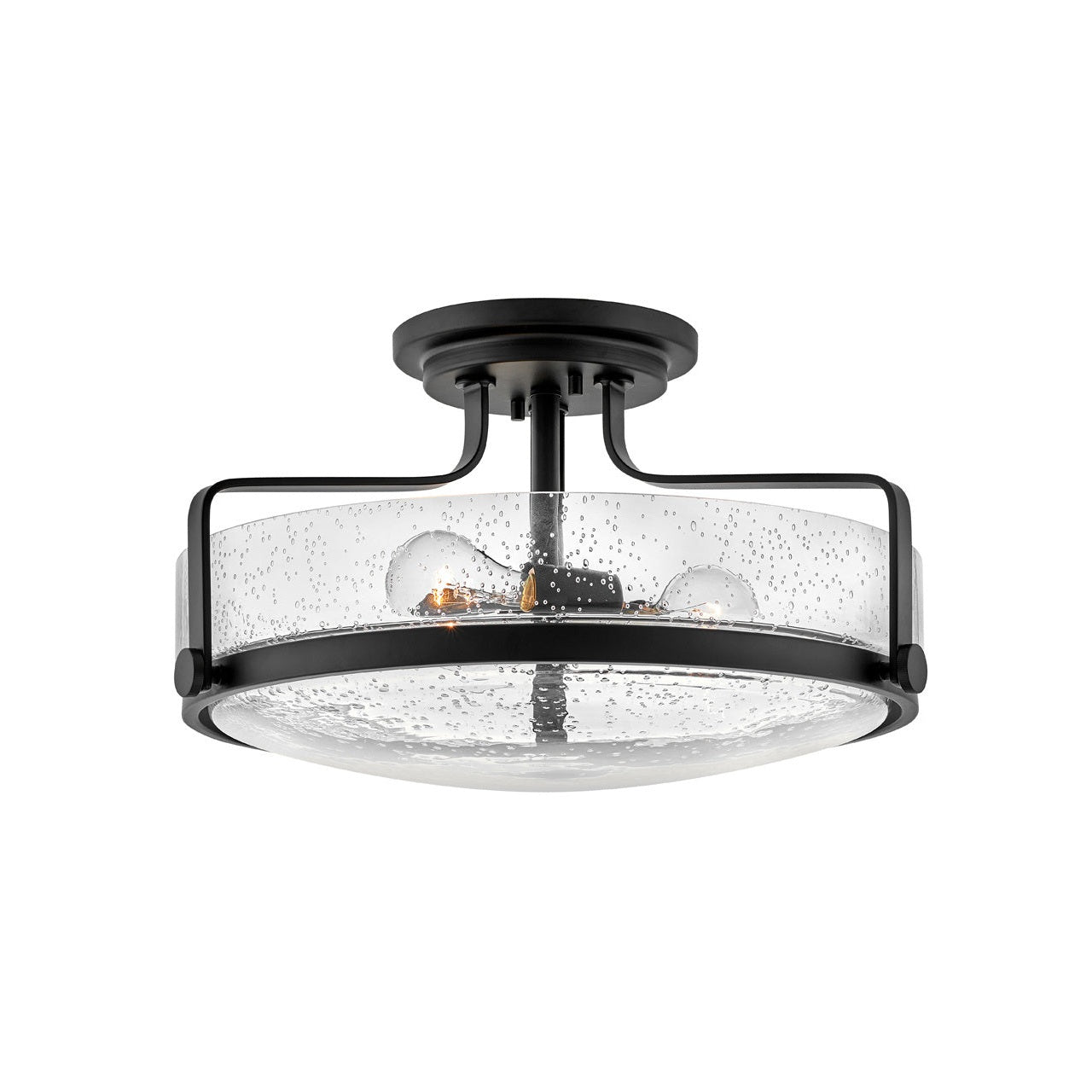 Hinkley - 3643BK-CS - LED Semi-Flush Mount - Harper - Black