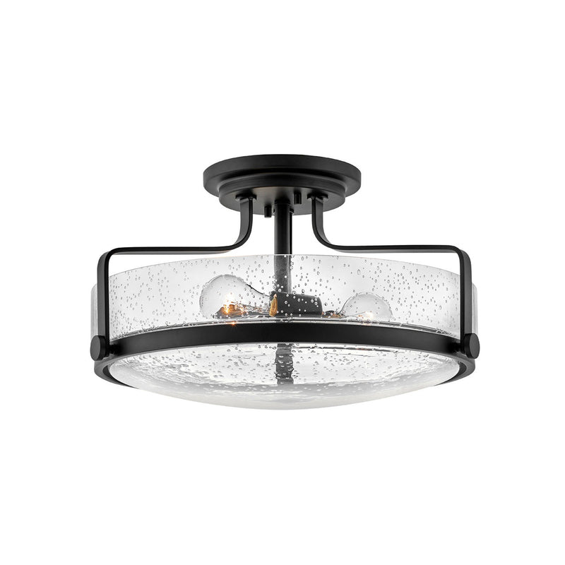 Hinkley - 3643BK-CS - LED Semi-Flush Mount - Harper - Black