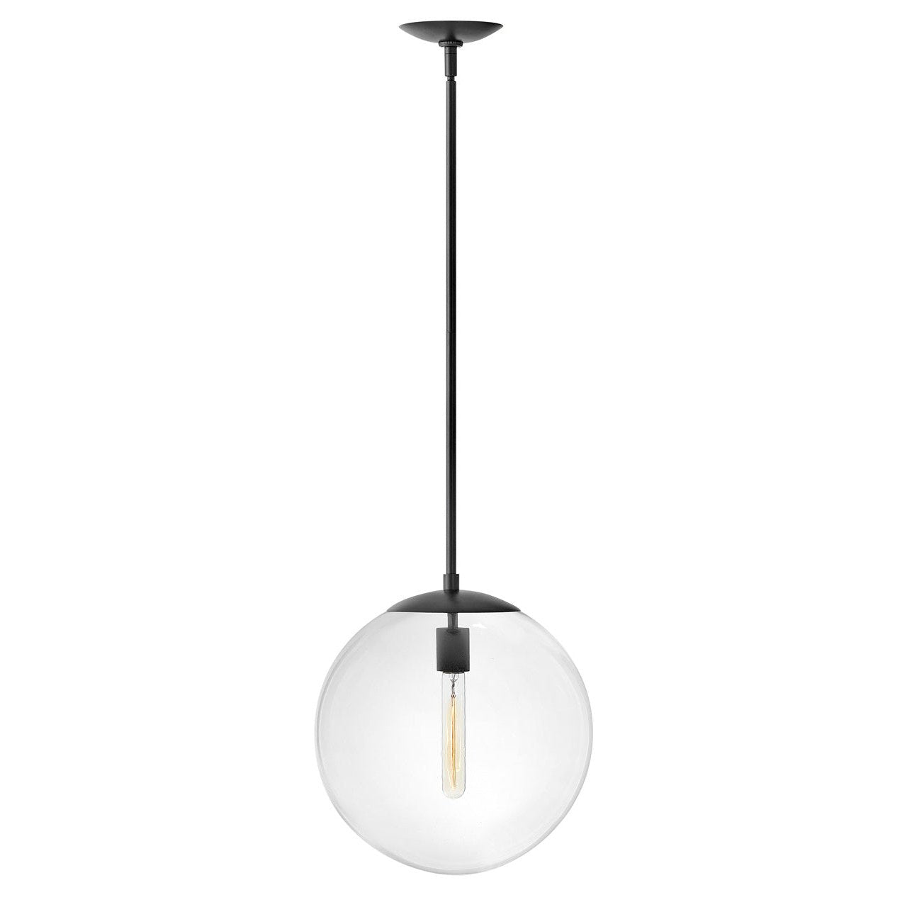 Hinkley - 3744BK - LED Pendant - Warby - Black