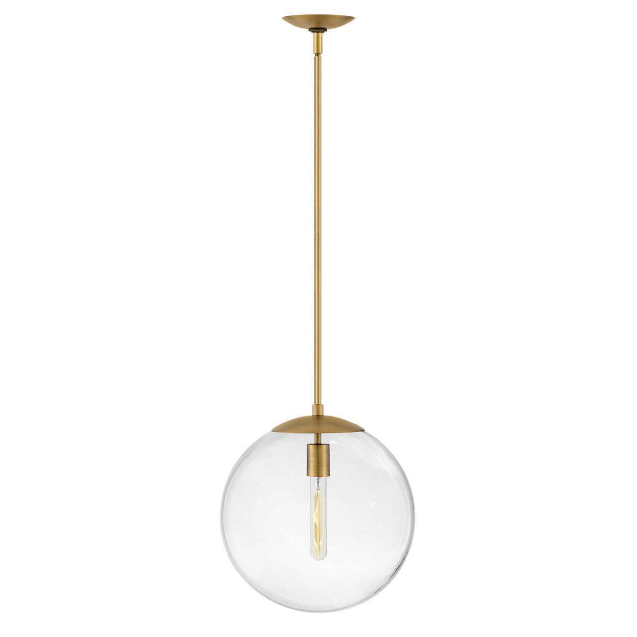 Hinkley - 3744HB - LED Pendant - Warby - Heritage Brass