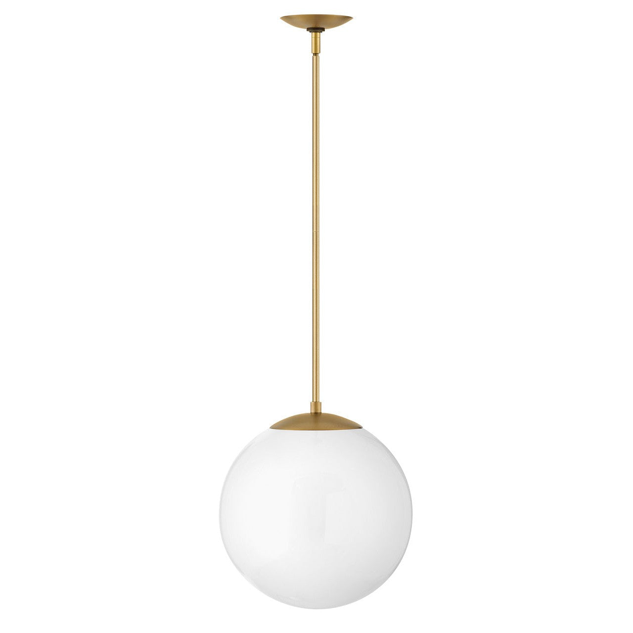 Hinkley - 3744HB-WH - LED Pendant - Warby - Heritage Brass