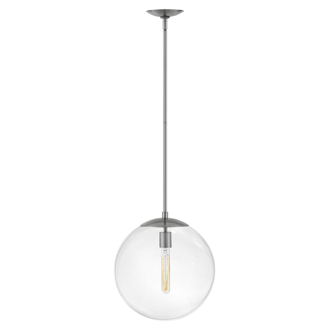 Hinkley - 3744PL - LED Pendant - Warby - Polished Antique Nickel