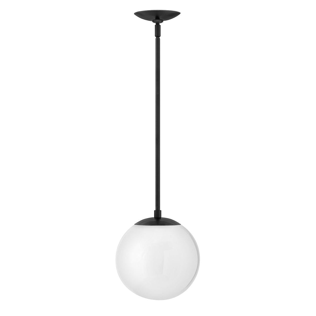 Hinkley - 3747BK-WH - LED Pendant - Warby - Black