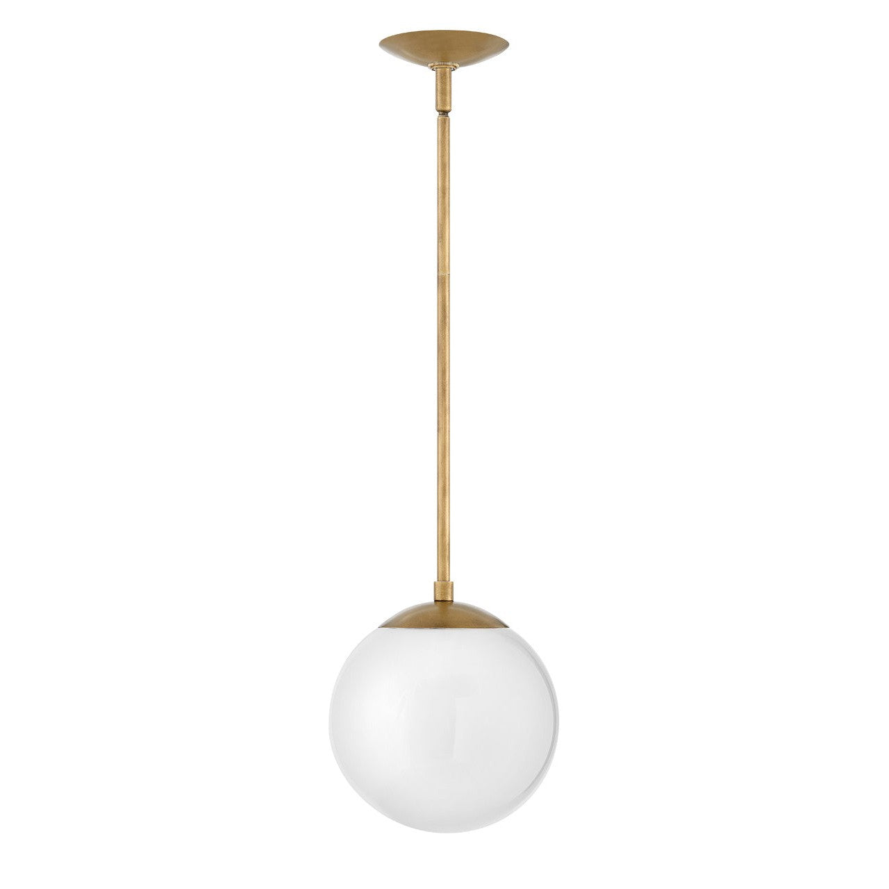 Hinkley - 3747HB-WH - LED Pendant - Warby - Heritage Brass