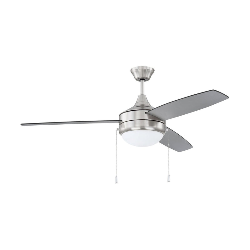 Craftmade - EPHA52BNK3-BNGW - 52"Ceiling Fan - Phaze Energy Star 3 - Brushed Polished Nickel