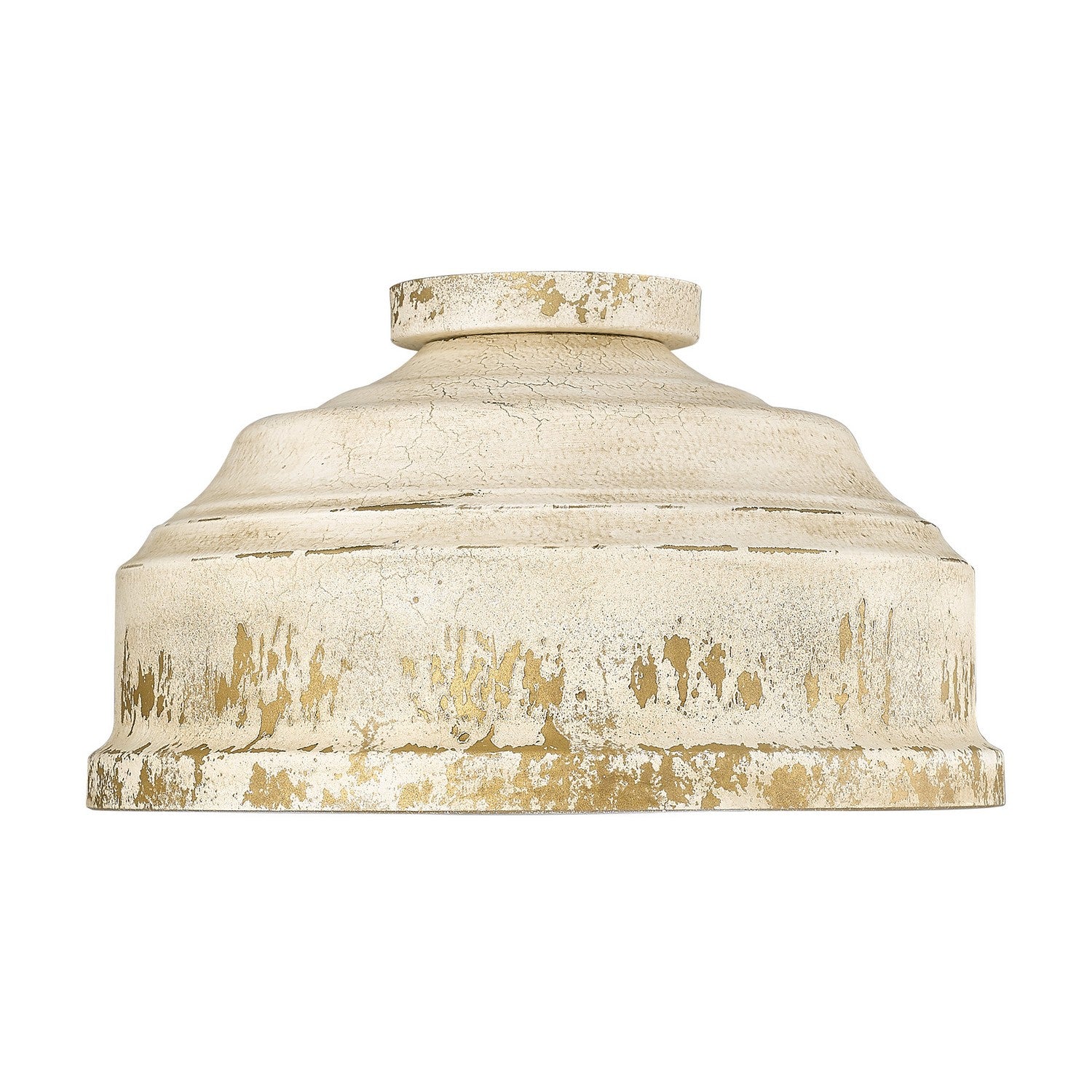 Golden - 0806-FM AI - Three Light Flush Mount - Keating - Antique Ivory