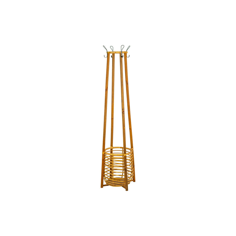 Kalalou - CLL2557 - Coat Rack Wth Umbrella Basket - Brown