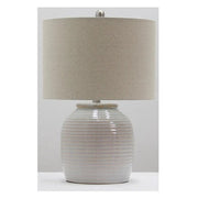 Craftmade - 86258 - One Light Table Lamp - Table Lamp - White Ceramic/Brushed Polished Nickel