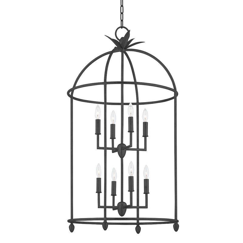 Troy Lighting - F5724-BI - Eight Light Pendant - Brooks - Black Iron
