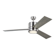 Generation Lighting - 3VNMR56BSLGD-V1 - 56" Ceiling Fan - Vision - Brushed Steel