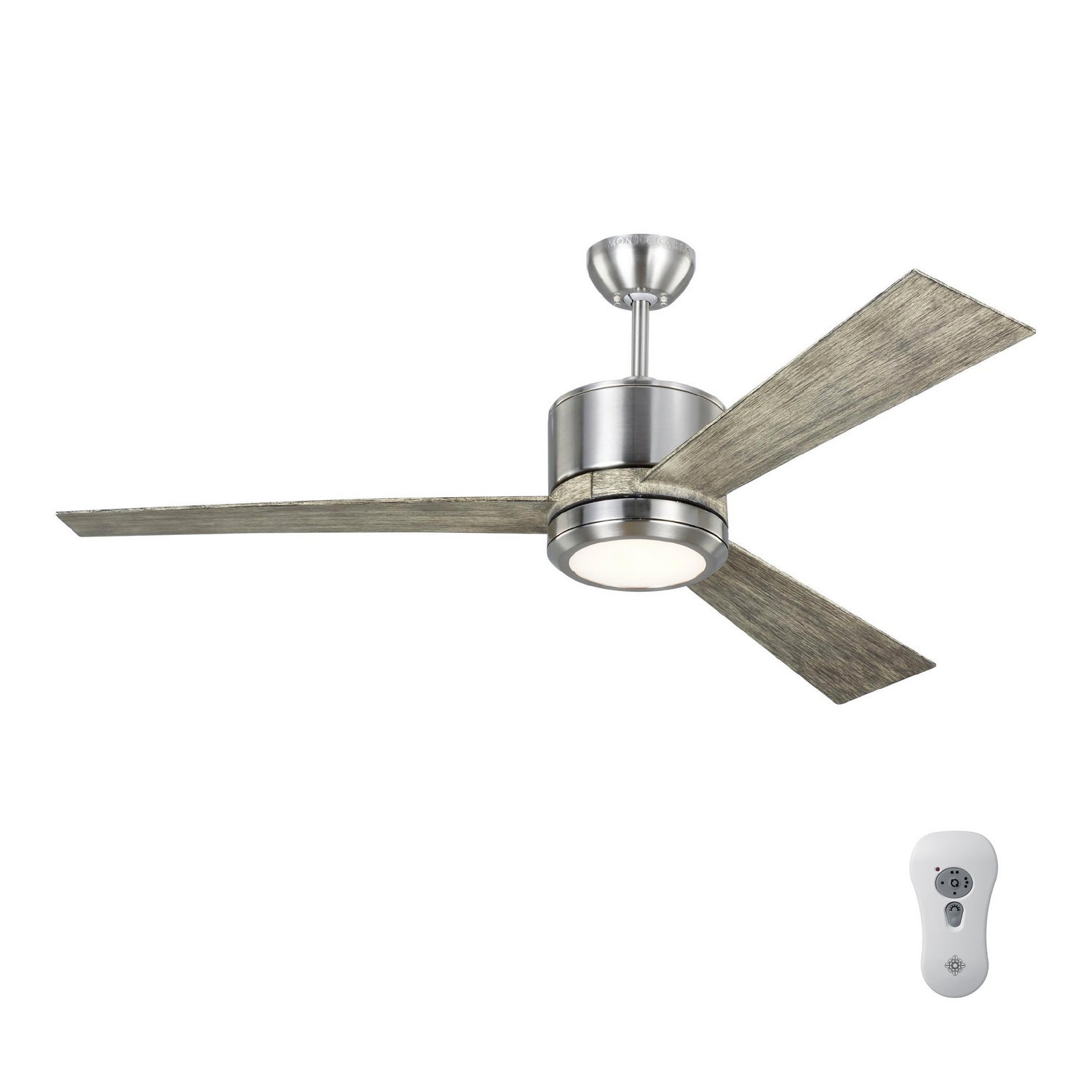 Generation Lighting - 3VNR52BSLGD-V1 - 52" Ceiling Fan - Vision - Brushed Steel