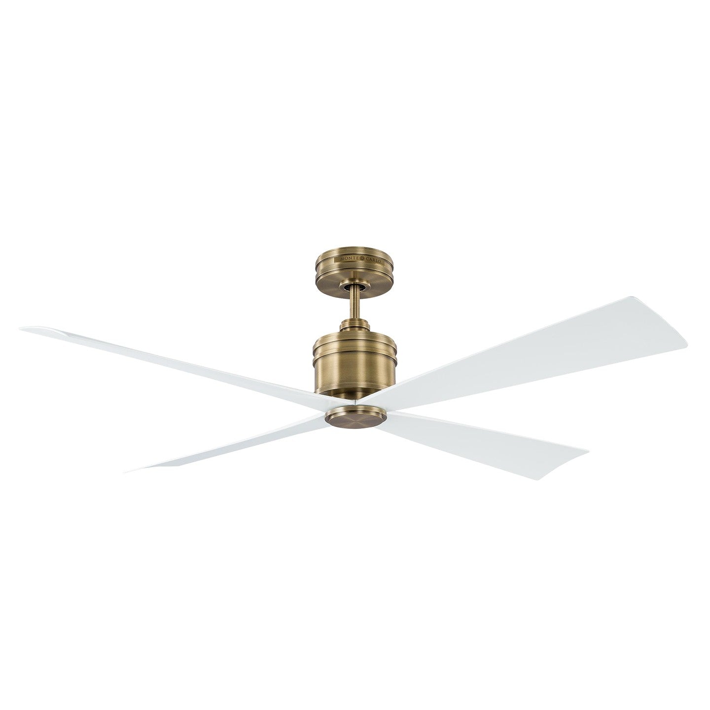 Visual Comfort Fan - 4LNCR56HAB - 56"Ceiling Fan - Launceton - Hand Rubbed Antique Brass