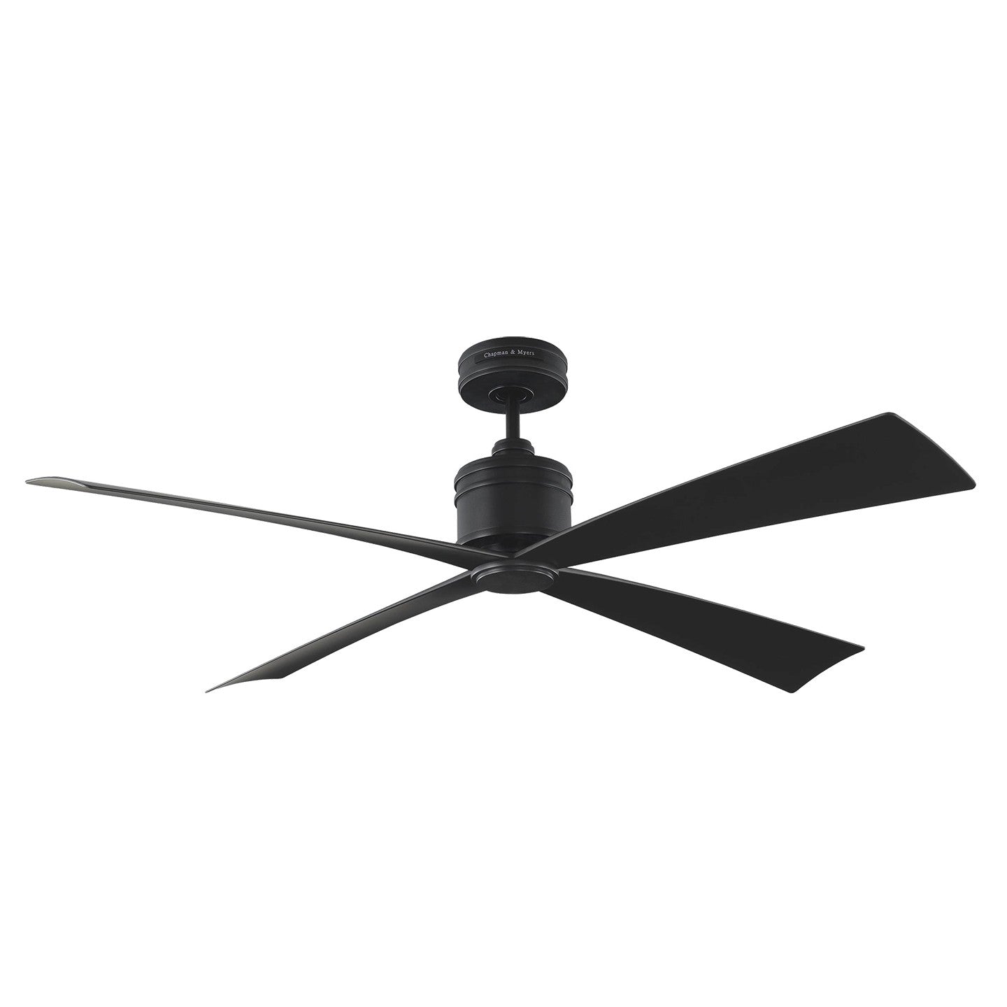 Visual Comfort Fan - 4LNCR56MBK - 56"Ceiling Fan - Launceton - Midnight Black