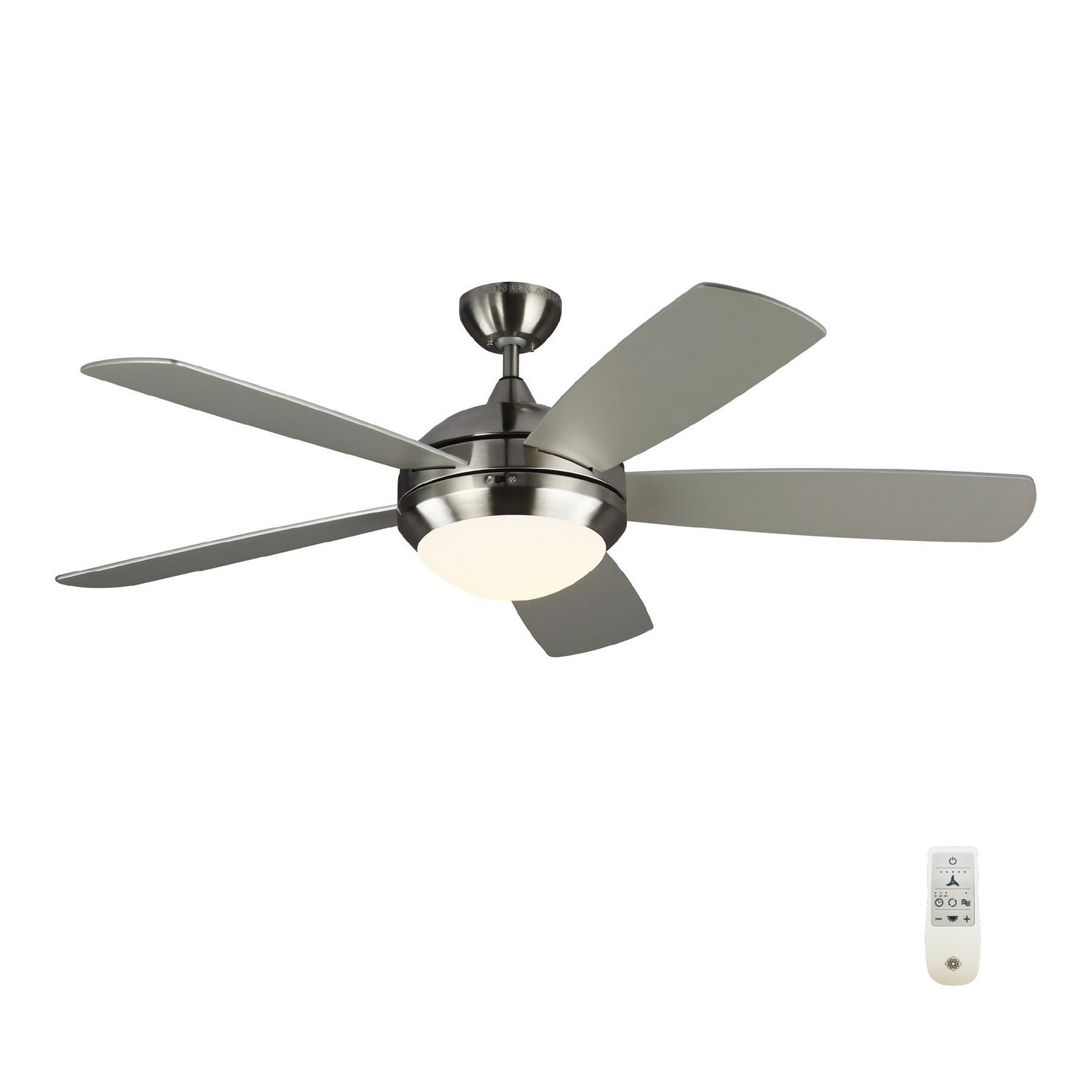 Generation Lighting - 5DISM52BSD - 52" Ceiling Fan - Discus - Brushed Steel
