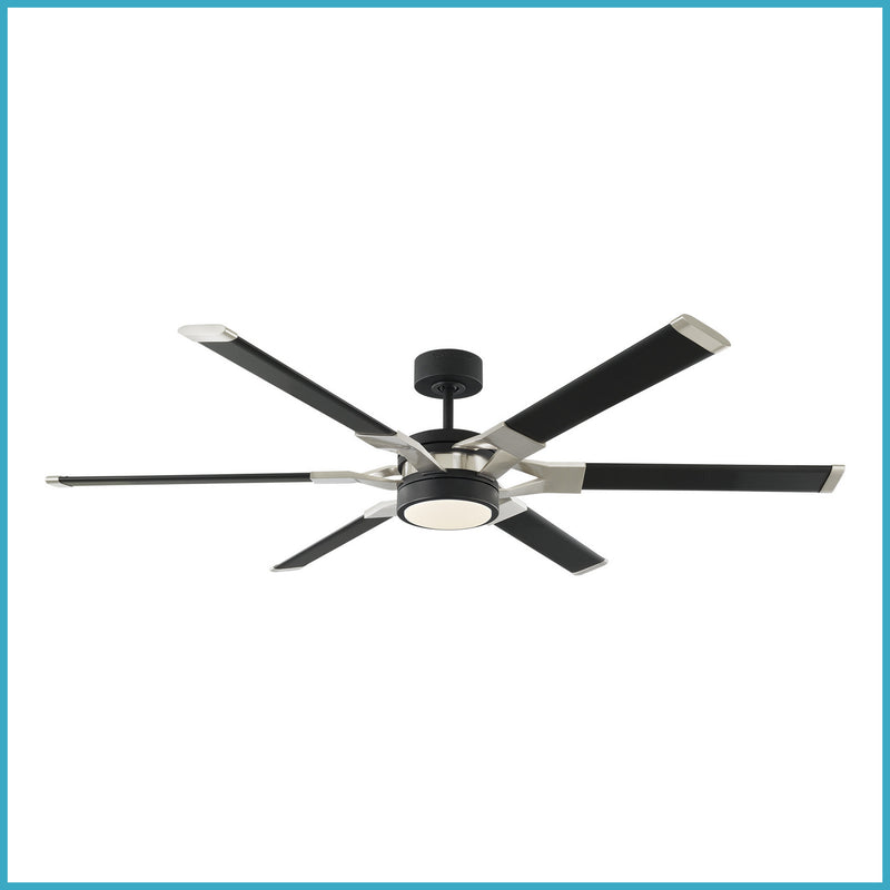 Visual Comfort Fan - 6LFR62MBKD - 62" Ceiling Fan - Loft - Midnight Black