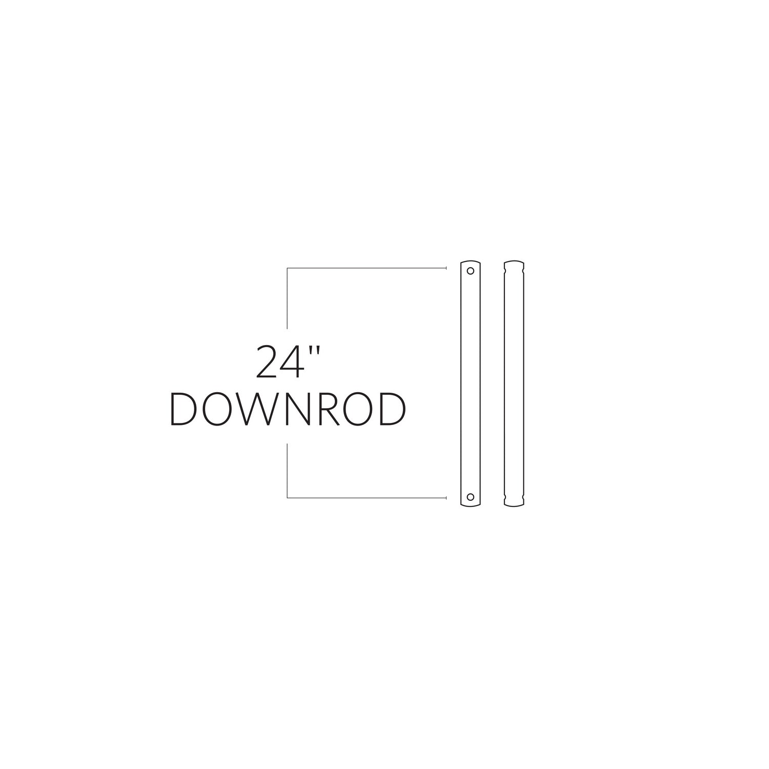 Visual Comfort Fan - DR24KOA - Downrod - Universal - Koa