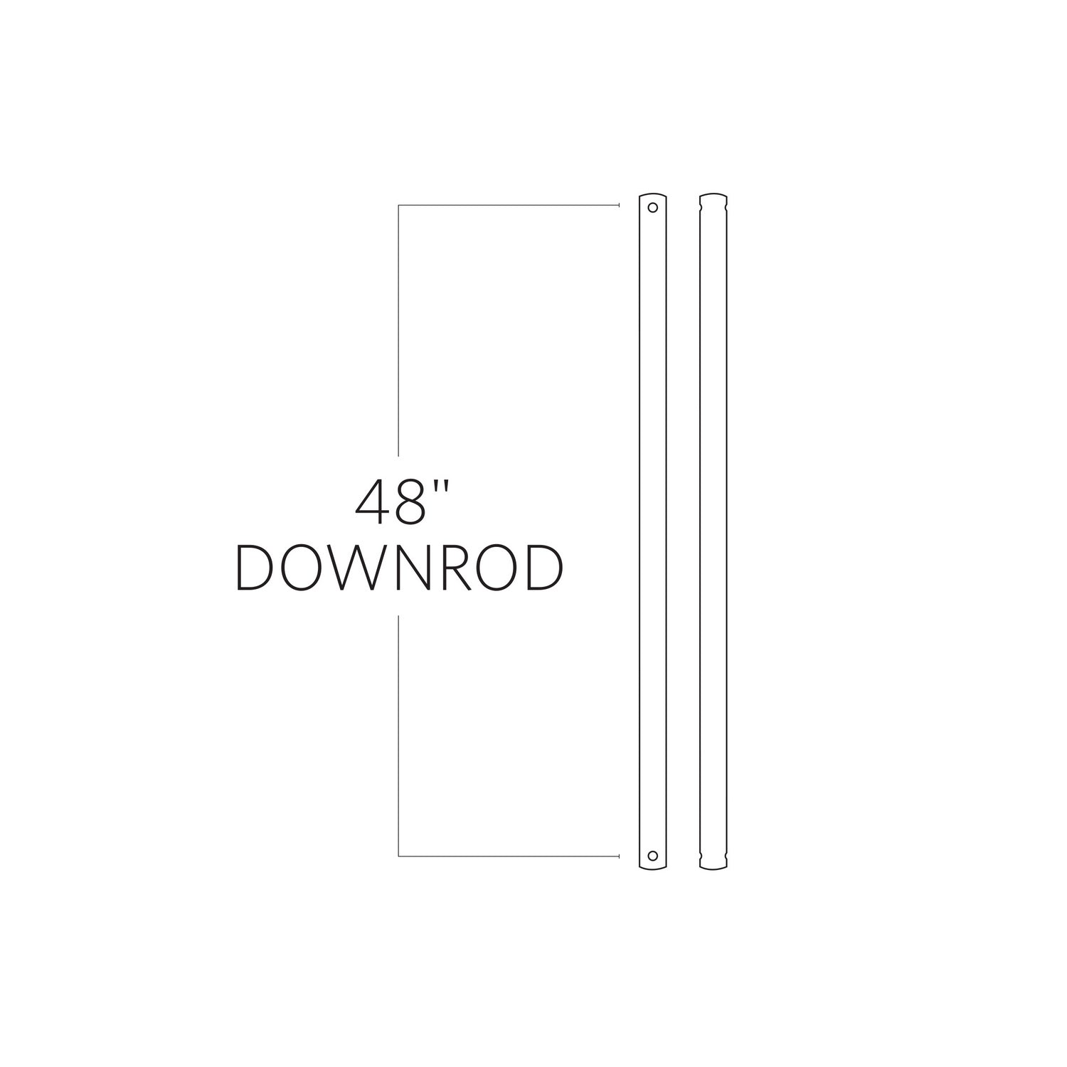 Visual Comfort Fan - DR48KOA - Downrod - Universal - Koa
