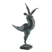 Currey and Company - 1200-0432 - Ballerina - Butterfly Ballerina Bronze - Green/Black