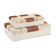 Currey and Company - 1200-0446 - Box Set of 2 - 1940s Collection - Beige/Brown/Ivory/Natural