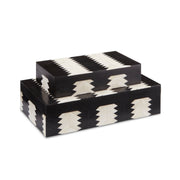 Currey and Company - 1200-0450 - Box Set of 2 - Arrow Collection - Black/White/Natural