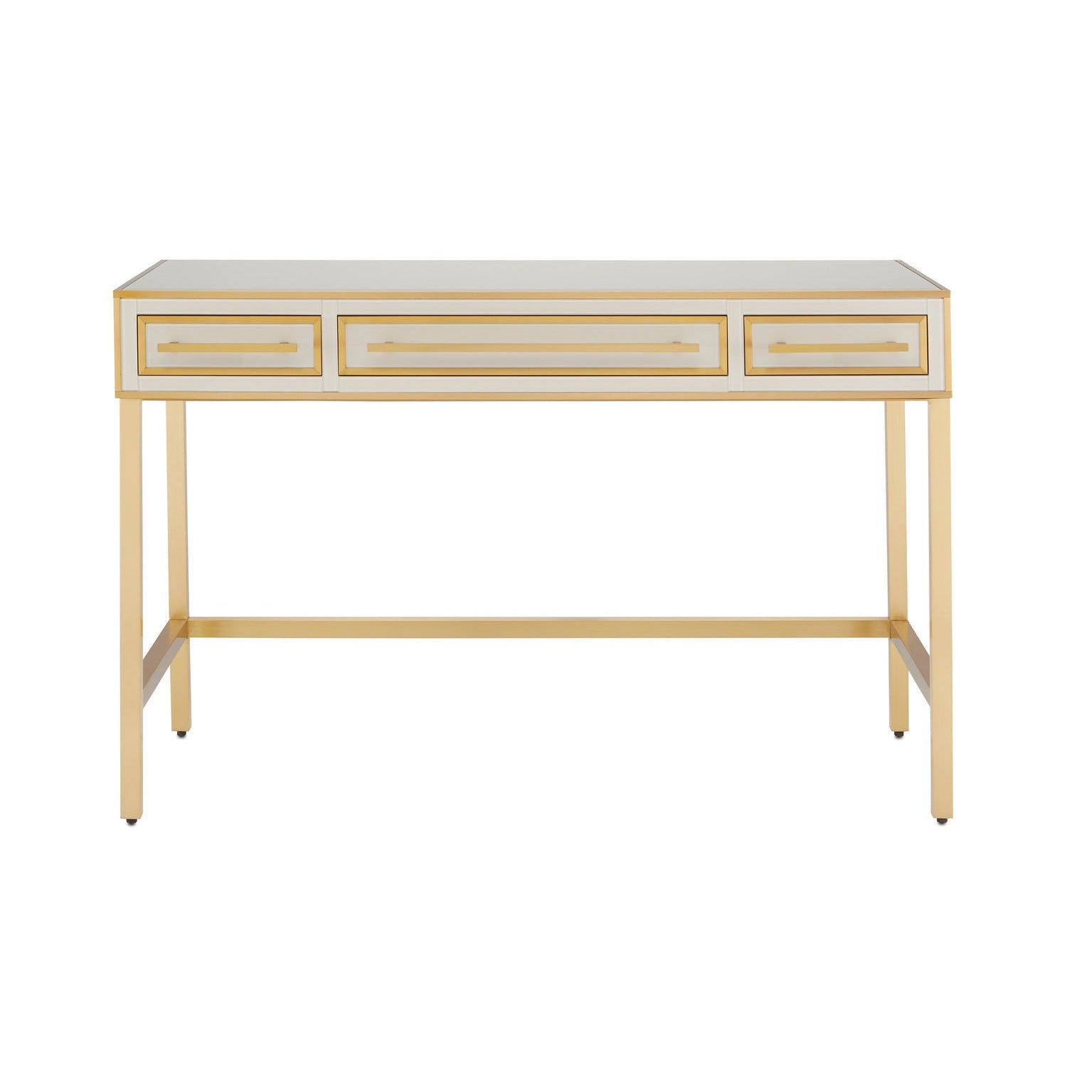 Currey and Company - 3000-0185 - Vanity - Arden Collection - Ivory/Satin Brass