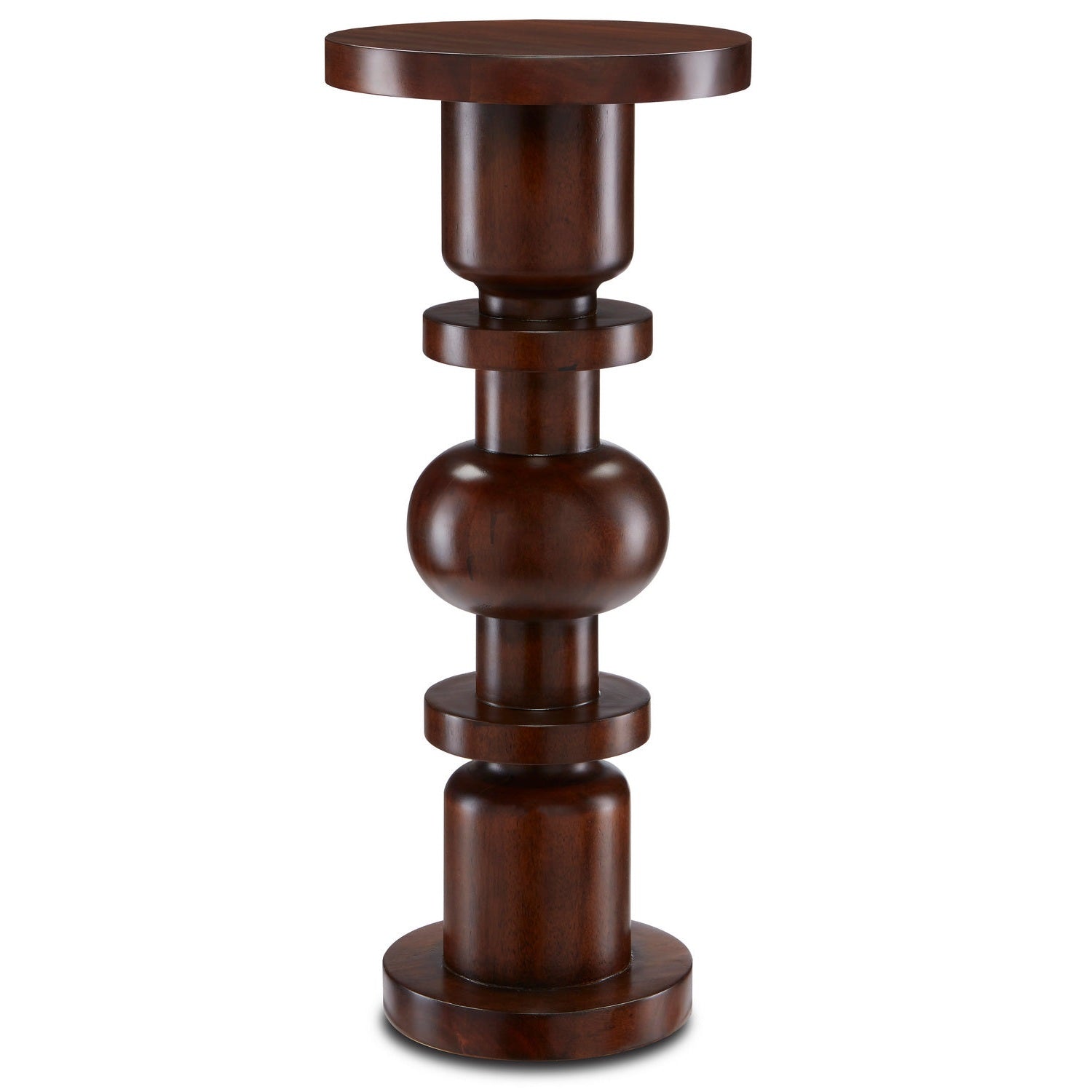 Currey and Company - 3000-0187 - Drinks Table - Sasha Collection - Dark Walnut