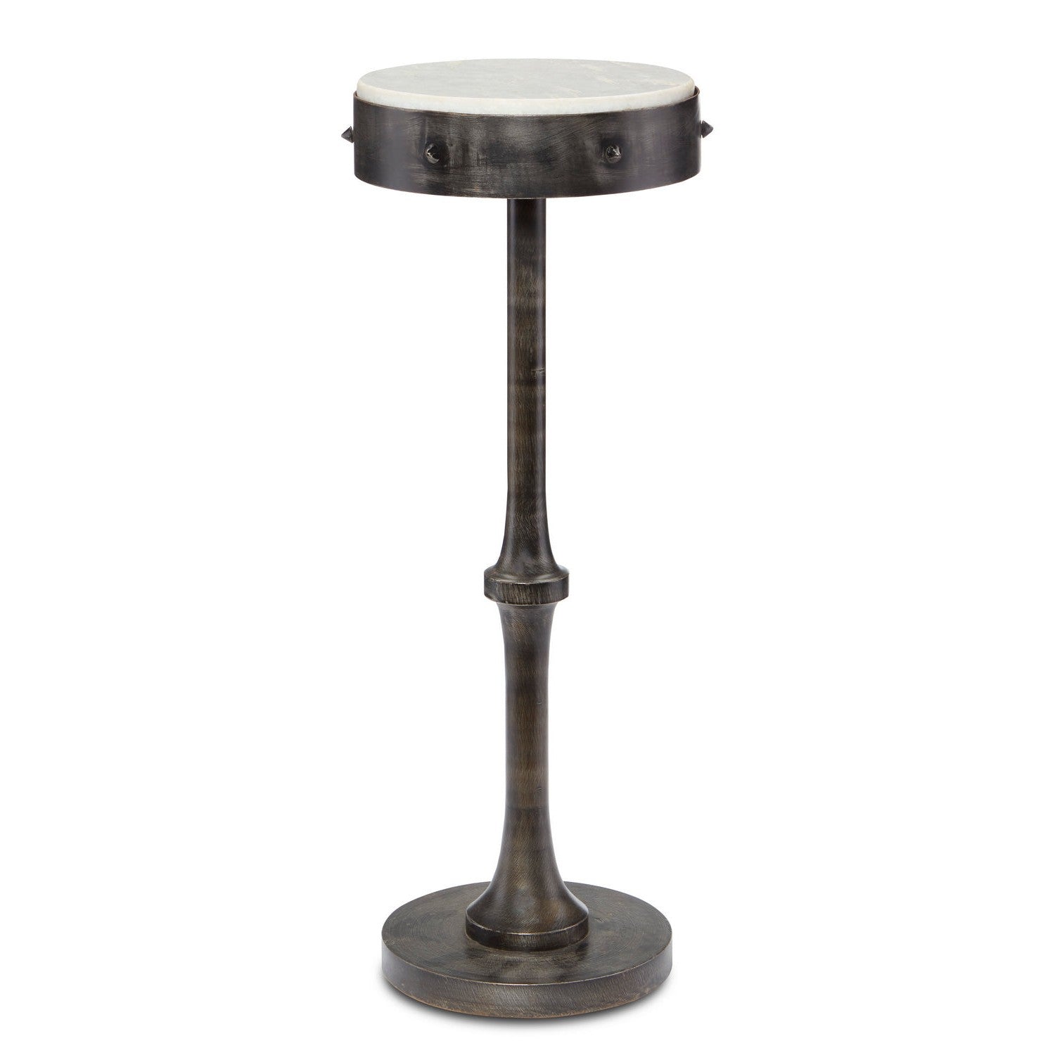 Currey and Company - 4000-0121 - Drinks Table - Helios Black Drinks Table - Antique Black/White