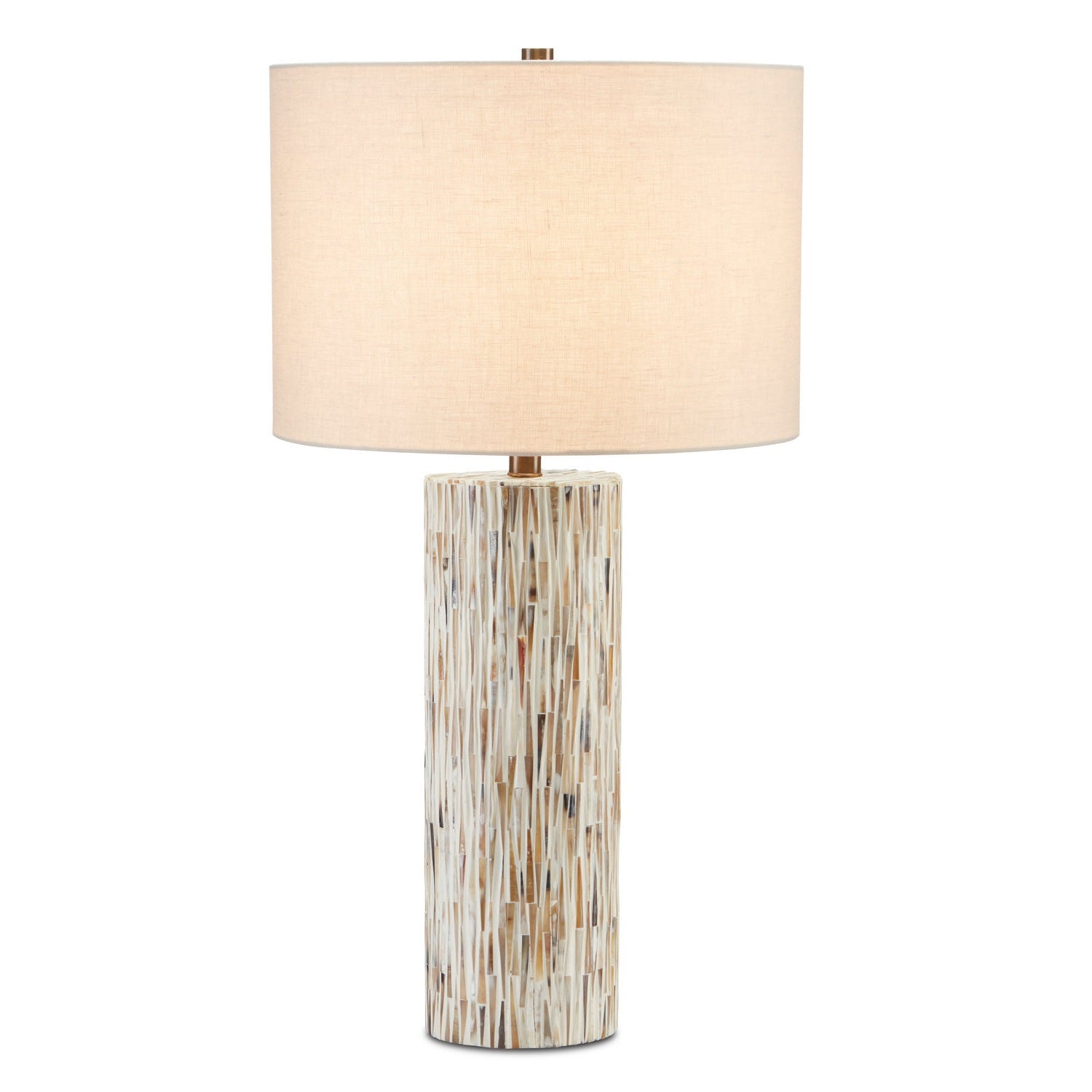 Currey and Company - 6000-0709 - One Light Table Lamp - Aquila Collection - Natural Bone/Antique Brass