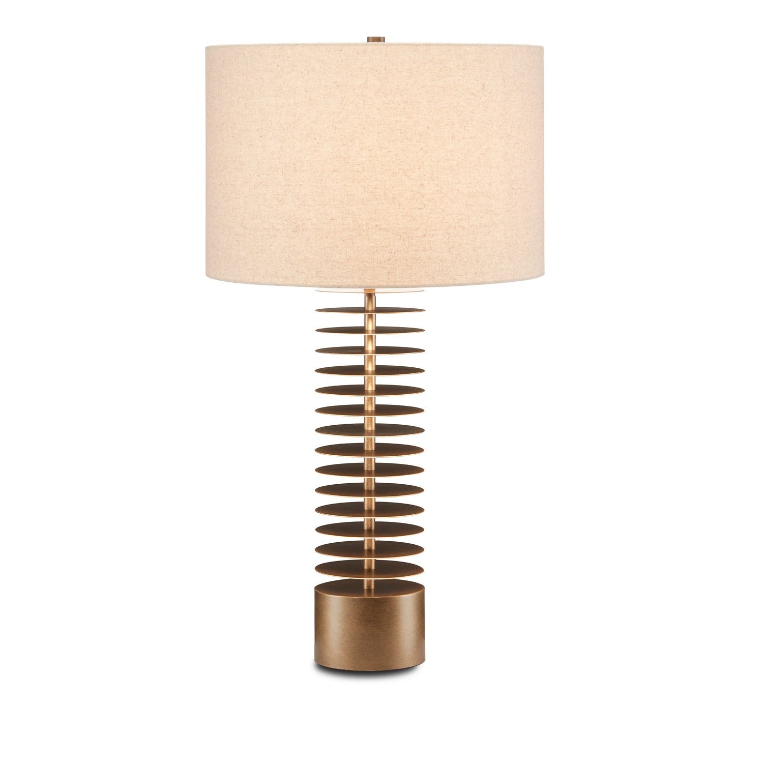 Currey and Company - 6000-0720 - One Light Table Lamp - Walwyn Brass Table Lamp - Antique Brass