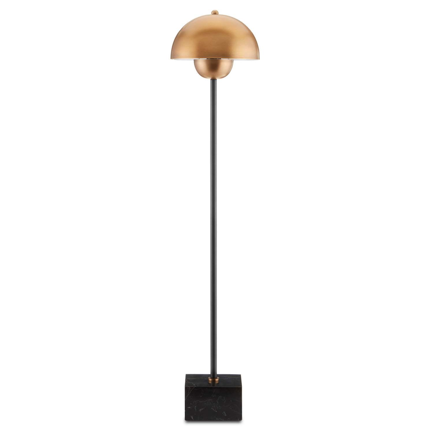 Currey and Company - 6000-0721 - One Light Table Lamp - La Rue Collection - Brushed Brass/Black