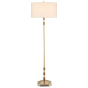 Currey and Company - 8000-0098 - One Light Floor Lamp - Pilare Collection - Shiny Gold