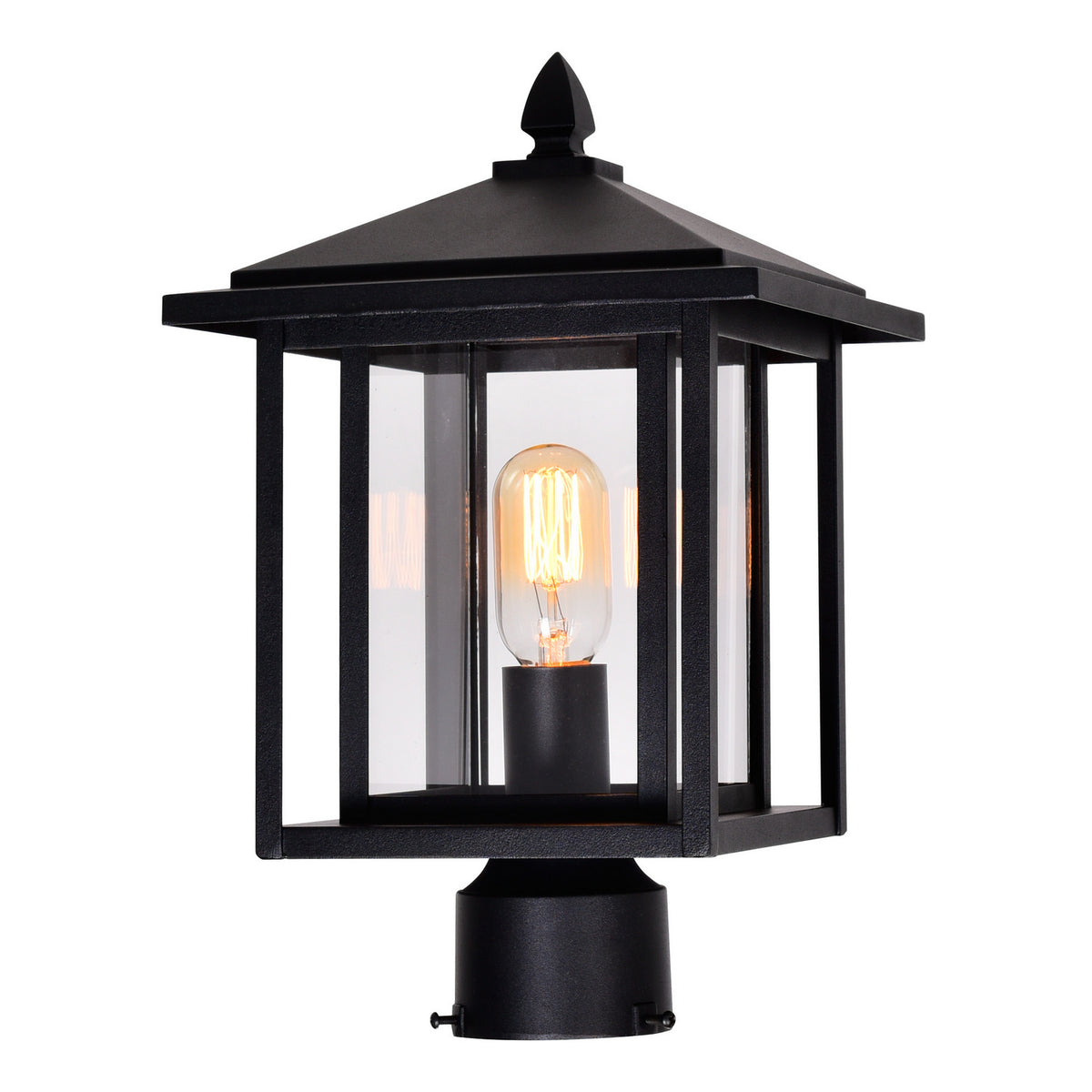 CWI Lighting - 0417PT9-1-101 - One Light Outdoor Lantern Head - Crawford - Black