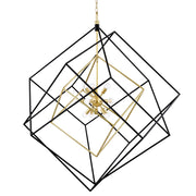 Hudson Valley - 1255-AGB/BK - 15 Light Chandelier - Roundout - Aged Brass/Black