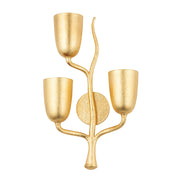Hudson Valley - 5003-L-GL - Three Light Wall Sconce - Vine - Gold Leaf
